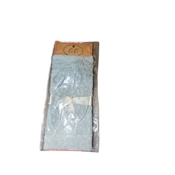 C. C. Boot Cuff Lot of 2 Boot Socks Knit Gray Knit Lace NWT - Picture 3 of 4